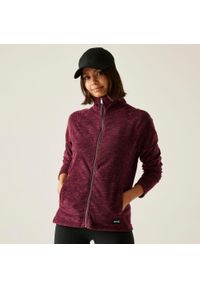 Regatta - Polar damski rozsuwany Mayse. Kolor: fioletowy. Materiał: polar. Długość rękawa: raglanowy rękaw. Wzór: melanż #2