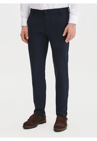 Pako Lorente - PAKO LORENTE – Męskie granatowe spodnie. Kolor: niebieski. Materiał: poliester, elastan, wiskoza. Wzór: gładki. Sezon: wiosna #1