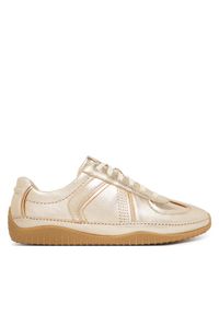 Clarks Sneakersy Meridor Lo 26186585 Złoty. Kolor: złoty. Materiał: skóra #1