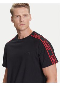 Hugo - HUGO T-Shirt Liam 50540912 Czarny Regular Fit. Kolor: czarny. Materiał: bawełna #3