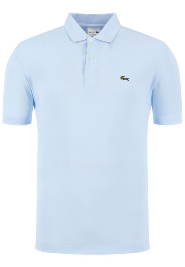 Lacoste Polo L1212 Niebieski Classic Fit. Typ kołnierza: polo. Kolor: niebieski. Materiał: bawełna