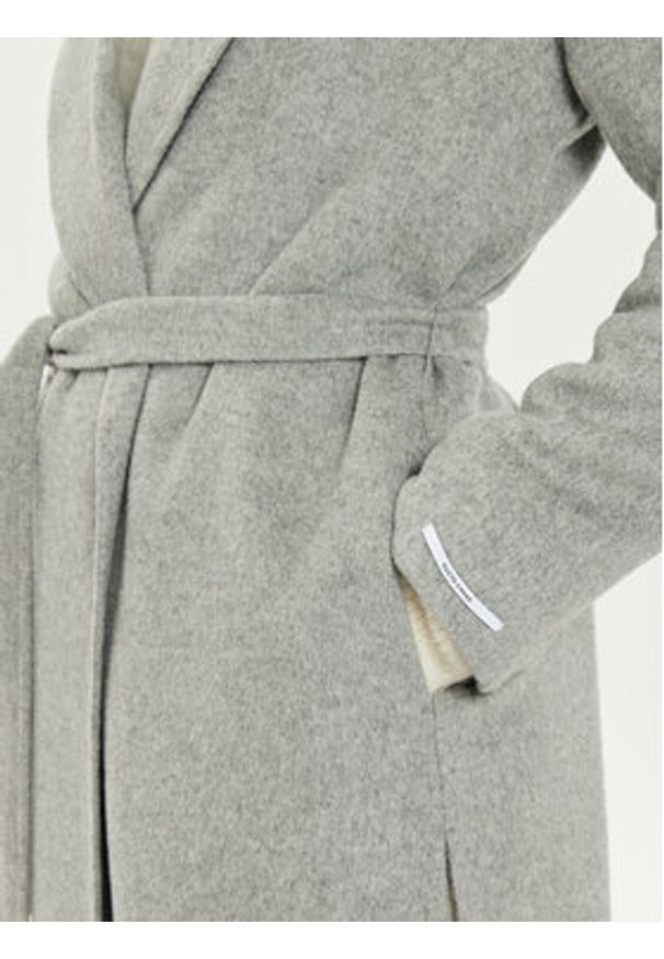 Marella Płaszcz wełniany Ardenza 2423016031 Szary Regular Fit. Kolor: szary. Materiał: wełna, wiskoza