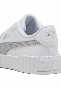 Puma - Damskie sneakersy Carina 3.0 Aqua Metallics PUMA White Silver Metallic. Okazja: na plażę. Kolor: biały, wielokolorowy, szary. Sezon: lato. Sport: tenis