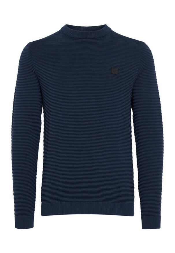 !SOLID - Solid Sweter 21106094 Granatowy Regular Fit. Kolor: niebieski. Materiał: bawełna