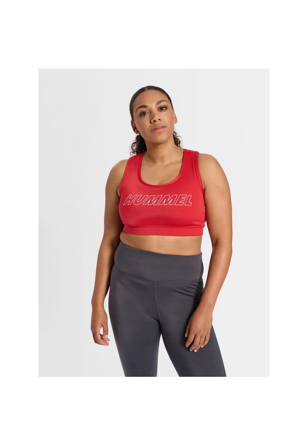 Biustonosz dla kobiet Hummel Curvy Sports Plus. Kolor: czerwony