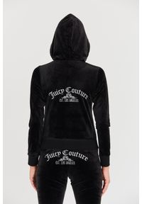 Juicy Couture - JUICY COUTURE Czarna damska bluza Arched Metallic, Rozmiar M. Kolor: czarny #4