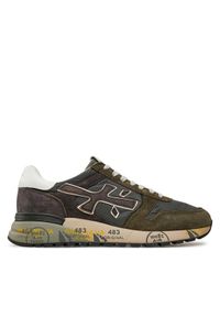 Premiata Sneakersy Mick 6417 Khaki. Kolor: brązowy. Materiał: materiał