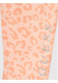 Guess Legginsy K2YB00 K6YW3 Pomarańczowy Slim Fit. Kolor: pomarańczowy. Materiał: bawełna #4