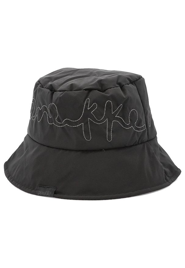 Czarny Modny Damski Kapelusz Anekke. Kolor: czarny. Materiał: materiał. Styl: casual, elegancki