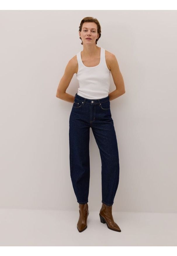 Reserved - Jeansy barrel leg - indigo jeans