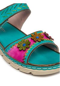 Laura Vita Klapki Dorry 13 Turkusowy. Kolor: turkusowy. Materiał: skóra #4