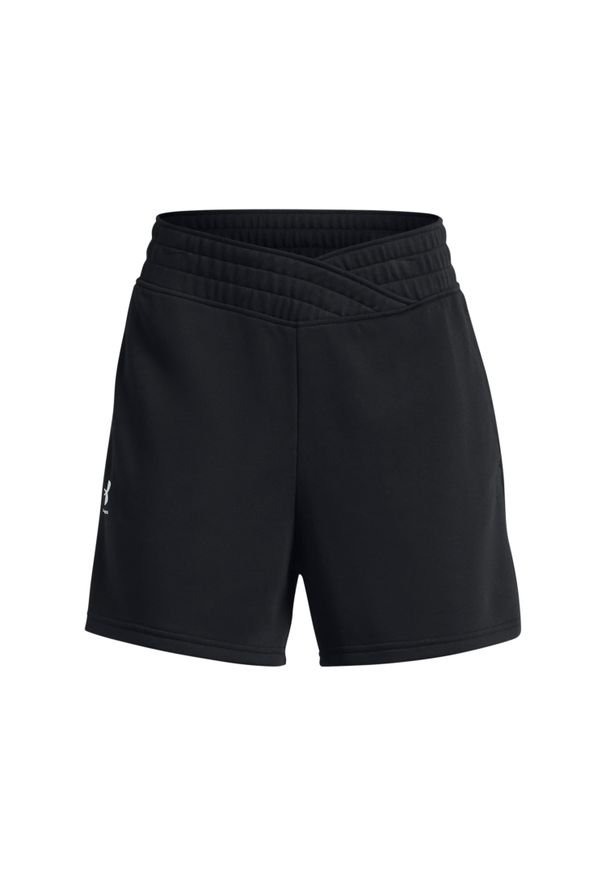 Szorty damskie Under Armour Rival Terry. Kolor: czarny, biały, wielokolorowy. Materiał: poliester, bawełna. Sport: fitness
