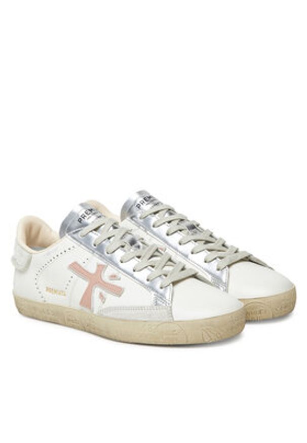 Premiata Sneakersy Stevend 7281 Biały. Kolor: biały. Materiał: skóra