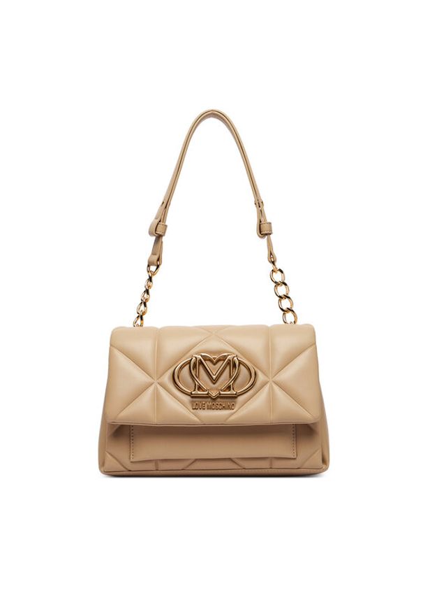 Love Moschino - LOVE MOSCHINO Torebka JC4259PP0OLC0209 Beżowy. Kolor: beżowy. Materiał: skórzane