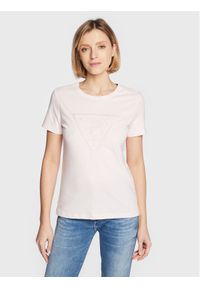 Guess T-Shirt W3RI19 I3Z14 Różowy Regular Fit. Kolor: różowy. Materiał: bawełna