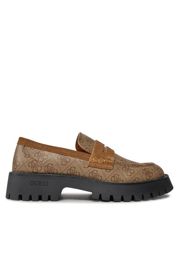 Loafersy Guess. Kolor: beżowy