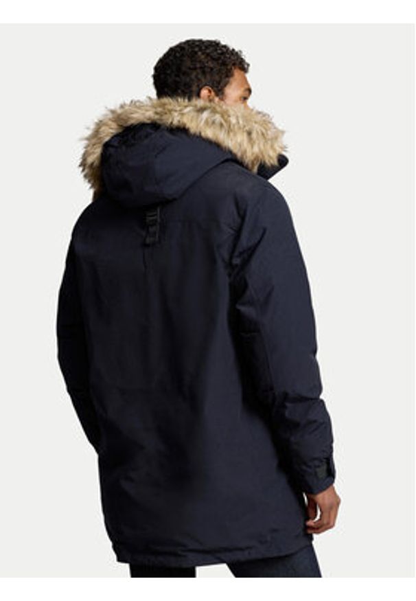 Polo Ralph Lauren Kurtka puchowa 710940235002 Granatowy Regular Fit. Typ kołnierza: polo. Kolor: niebieski. Materiał: syntetyk