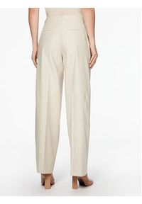 Calvin Klein Spodnie materiałowe K20K205226 Beżowy Wide Leg. Kolor: beżowy. Materiał: materiał, bawełna #4