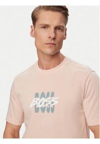 BOSS T-Shirt Bass 50561850 Różowy Regular Fit. Kolor: różowy. Materiał: bawełna #6