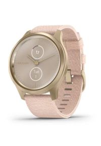 GARMIN - Smartwatch Garmin Vivomove Style jasnozłoty. Rodzaj zegarka: smartwatch. Kolor: złoty. Materiał: nylon. Styl: elegancki, klasyczny #1