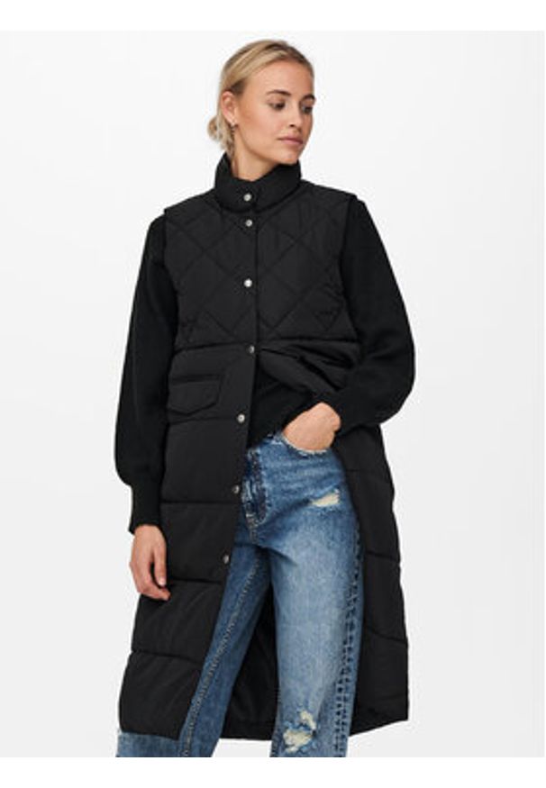 only - ONLY Bezrękawnik 15238994 Czarny Regular Fit. Kolor: czarny. Materiał: syntetyk. Długość rękawa: bez rękawów