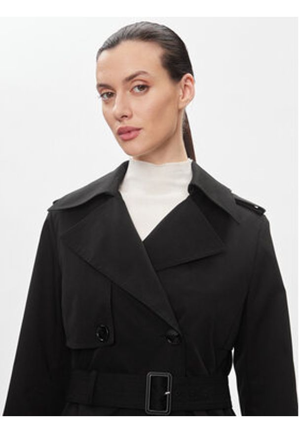 BOSS - Boss Trencz Conry 50489115 Czarny Regular Fit. Kolor: czarny. Materiał: syntetyk