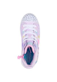 skechers - Adidasy Skechers S Lights-twi-lites 2.0-unico, Dzieci. Kolor: fioletowy. Materiał: materiał. Model: Skechers Sport. Sport: turystyka piesza