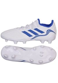Adidas - Buty piłkarskie adidas Copa Sense.3 Fg M GW4959 białe białe. Zapięcie: sznurówki. Kolor: biały. Materiał: guma, syntetyk. Sport: piłka nożna