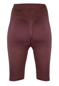 BESHAPED - Szorty Bikery fitness damskie Beshaped Body Boost modelujące. Kolor: brązowy. Materiał: nylon. Sport: fitness