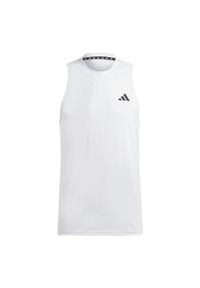 Adidas - Train Essentials Feelready Training Sleeveless Tee. Kolor: biały, czarny, wielokolorowy. Materiał: materiał. Długość rękawa: bez rękawów