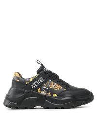 Versace Jeans Couture Sneakersy 74YA3SC2 Czarny. Kolor: czarny. Materiał: skóra