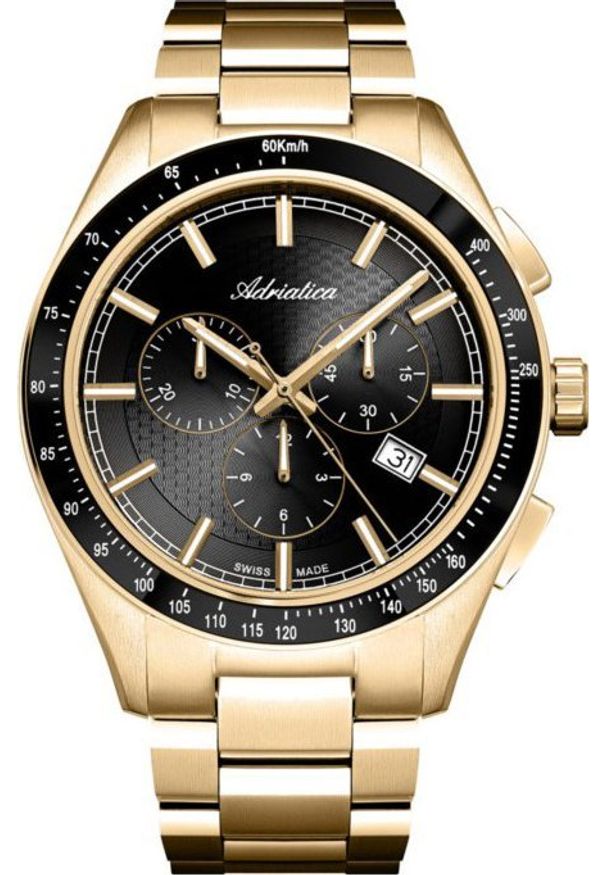Zegarek męski Adriatica A8245.1116CH złoty. Kolor: złoty