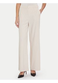 Maryley Spodnie materiałowe 25IB598/M17/35PA Écru Regular Fit. Materiał: syntetyk #1