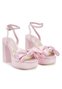 Aldo Sandały Stepsisterheel 14008286 Różowy. Kolor: różowy. Materiał: materiał