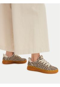 skechers - Skechers Sneakersy Snoop Dogg: Courtside - Nature Girlz 186104/NAT Brązowy. Kolor: brązowy. Materiał: materiał #1