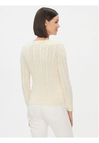 Polo Ralph Lauren Sweter 211891640010 Écru Regular Fit. Typ kołnierza: polo. Materiał: bawełna