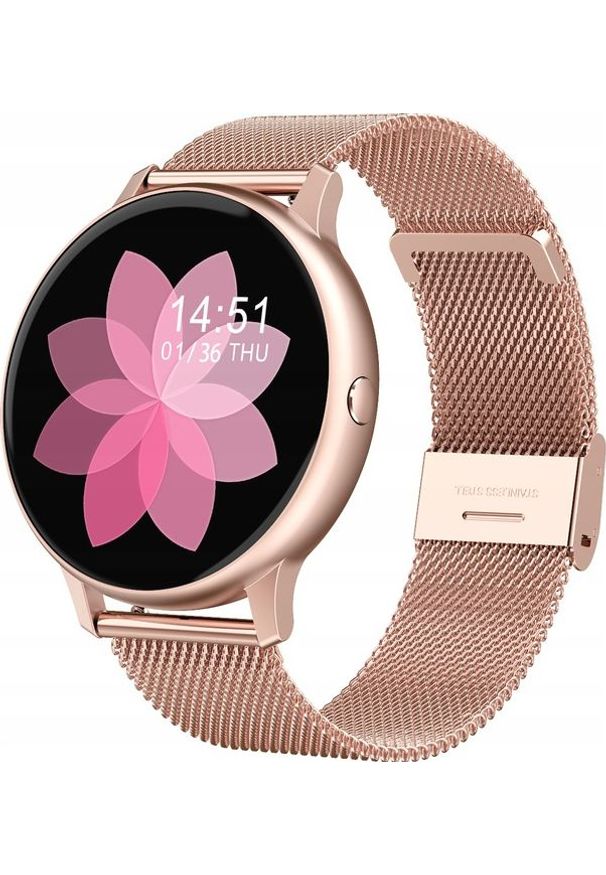ZAXER - Smartwatch Zaxer ZT88PRO Różowe złoto. Rodzaj zegarka: smartwatch. Kolor: różowy, wielokolorowy, złoty