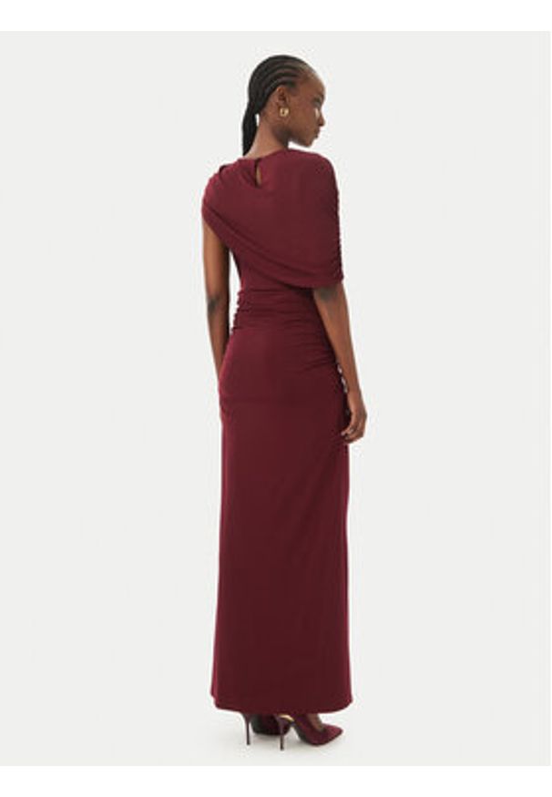 Vero Moda Sukienka wieczorowa Kassandra 10356465 Bordowy Regular Fit. Kolor: czerwony. Materiał: syntetyk. Styl: wizytowy