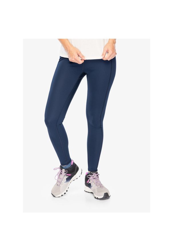 columbia - Legginsy damskie Columbia Boundless Trek Legging. Kolor: niebieski. Sport: turystyka piesza
