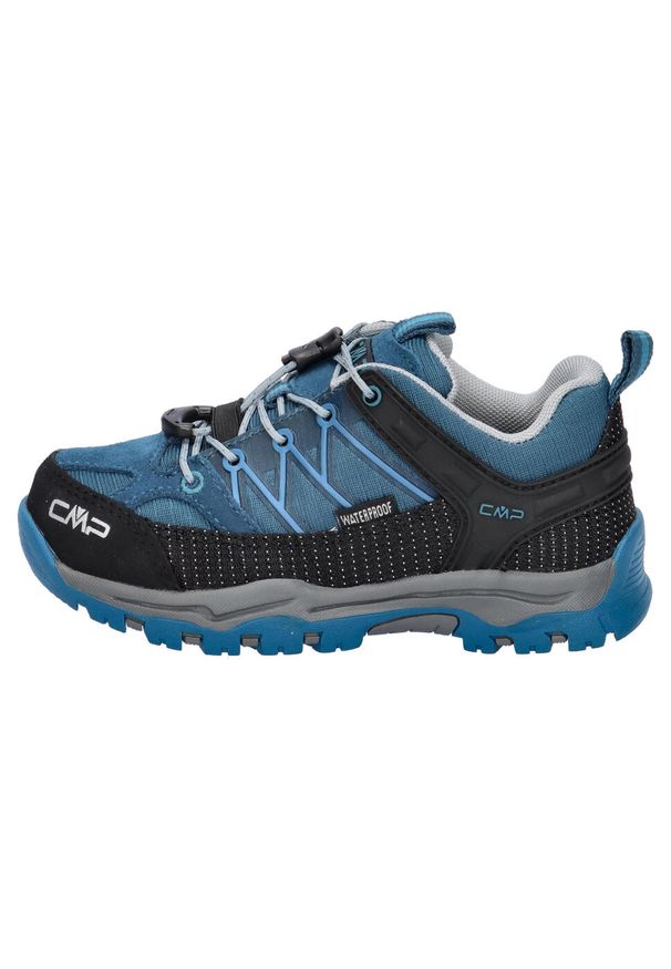 Buty dziecięce CMP Rigel Low Trekking Shoe WP. Kolor: niebieski, czarny, wielokolorowy. Sport: turystyka piesza