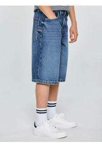 Big-Star - Szorty chłopięce jeansowe granatowe Andys 590. Stan: podwyższony. Kolor: niebieski. Materiał: jeans. Długość: do kolan. Sezon: lato. Styl: vintage, klasyczny, elegancki #4