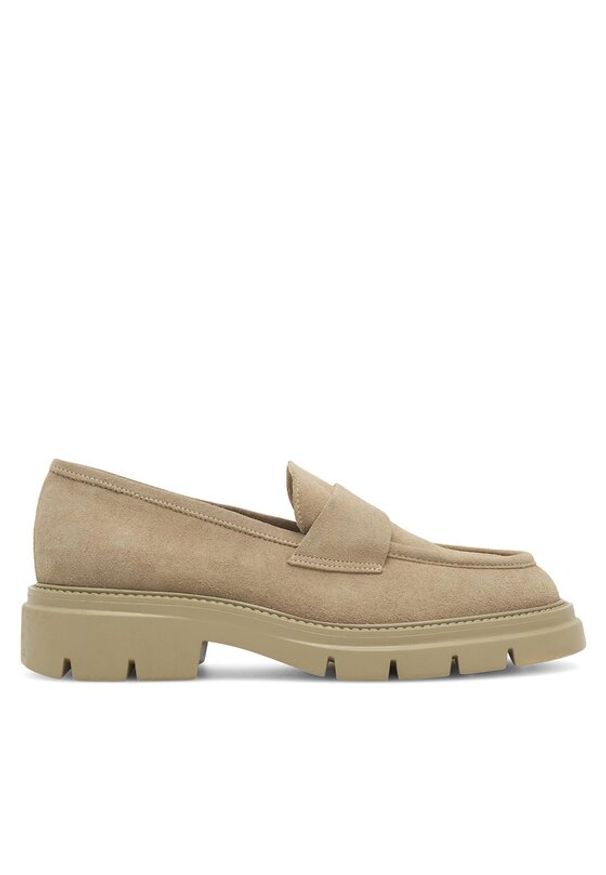 Gino Rossi Loafersy GRACE-E24-26372LM Beżowy. Kolor: beżowy. Materiał: zamsz, skóra