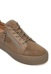 Giuseppe Zanotti Sneakersy RU40037/003 Brązowy. Kolor: brązowy. Materiał: skóra, zamsz #3