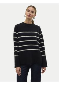 Vero Moda Sweter Flawless 10320487 Czarny Loose Fit. Kolor: czarny. Materiał: syntetyk