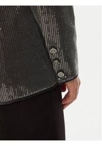 Guess Marynarka W5RN48 WGX40 Srebrny Regular Fit. Kolor: srebrny. Materiał: syntetyk
