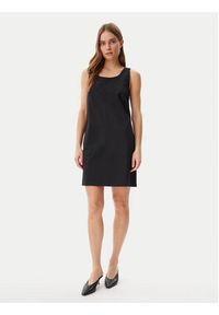 Calvin Klein Sukienka codzienna LV044B010G Czarny Regular Fit. Okazja: na co dzień. Kolor: czarny. Materiał: wiskoza. Typ sukienki: proste. Styl: casual #2