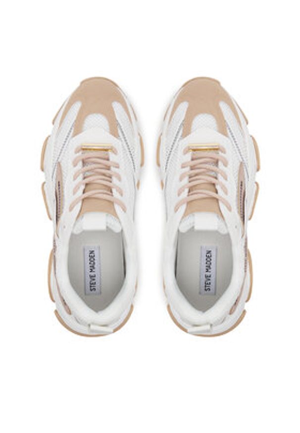 Steve Madden Sneakersy Possession-E SM19000033 Beżowy. Kolor: beżowy. Materiał: materiał