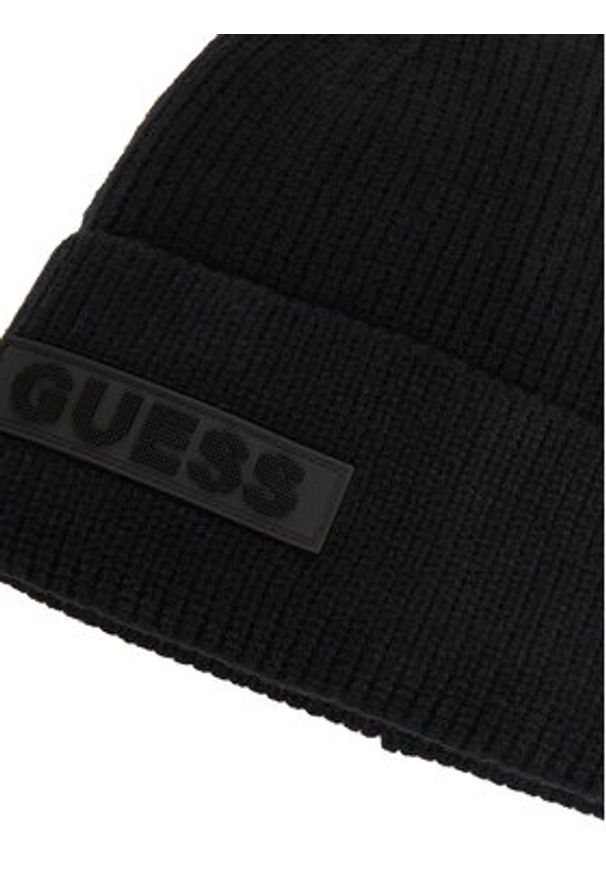 Guess Czapka AM9583 POL01 Czarny. Kolor: czarny. Materiał: wiskoza