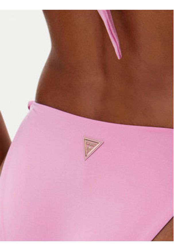 Guess Dół od bikini E5GO17 KC692 Różowy Regular Fit. Kolor: różowy. Materiał: syntetyk