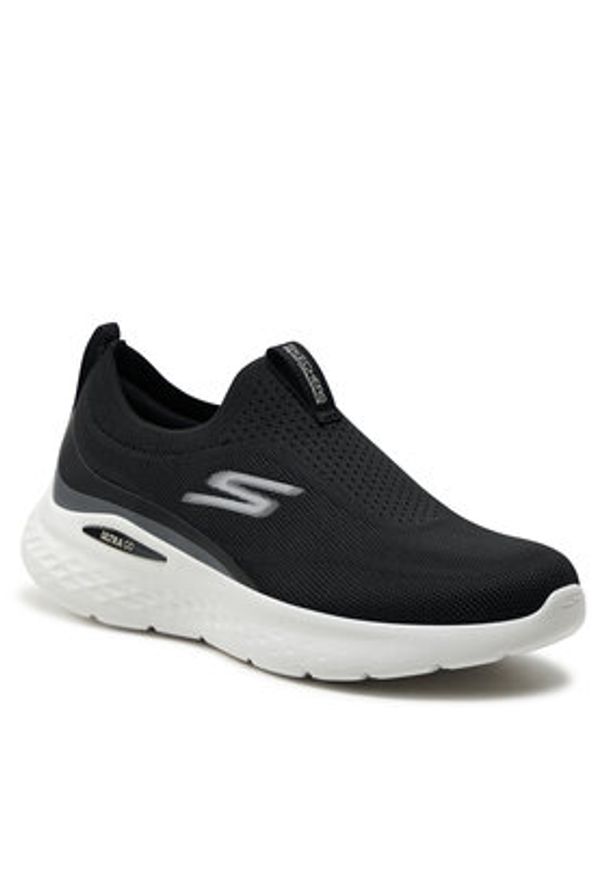 skechers - Skechers Buty do biegania Go Run Lite-Aurora Sky 129440/BKW Czarny. Kolor: czarny. Materiał: mesh, materiał. Sport: bieganie